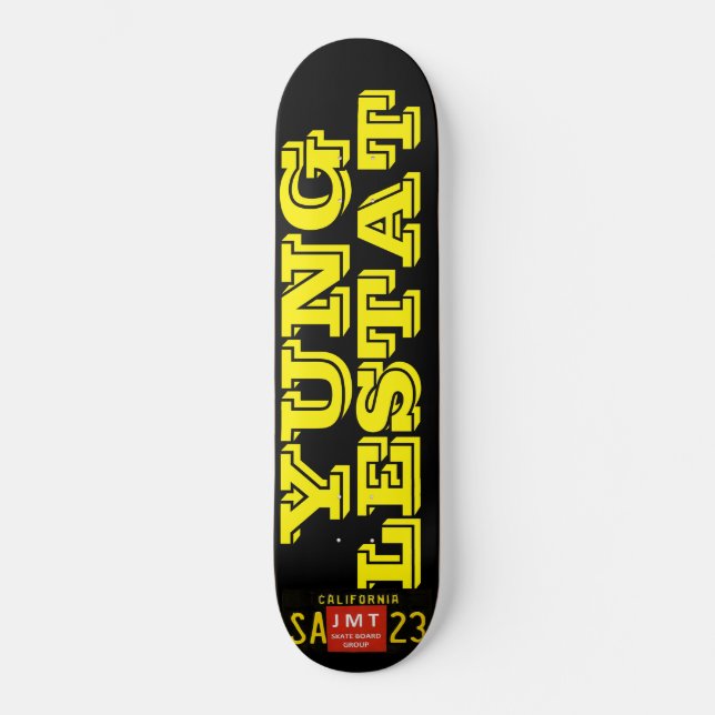 YUNG LESTAT OFFICIELL Skateboard (Framsida)