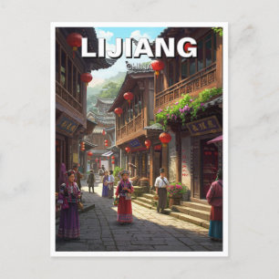 Yunnan Lijiang china Travel Vykort