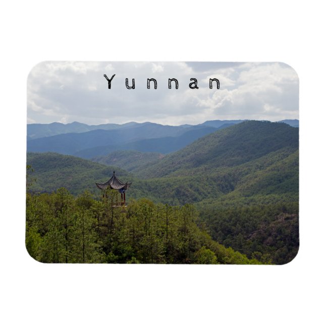 Yunnan Mountains, Shaxi, Yunnan - China Magnet (Horisontell)