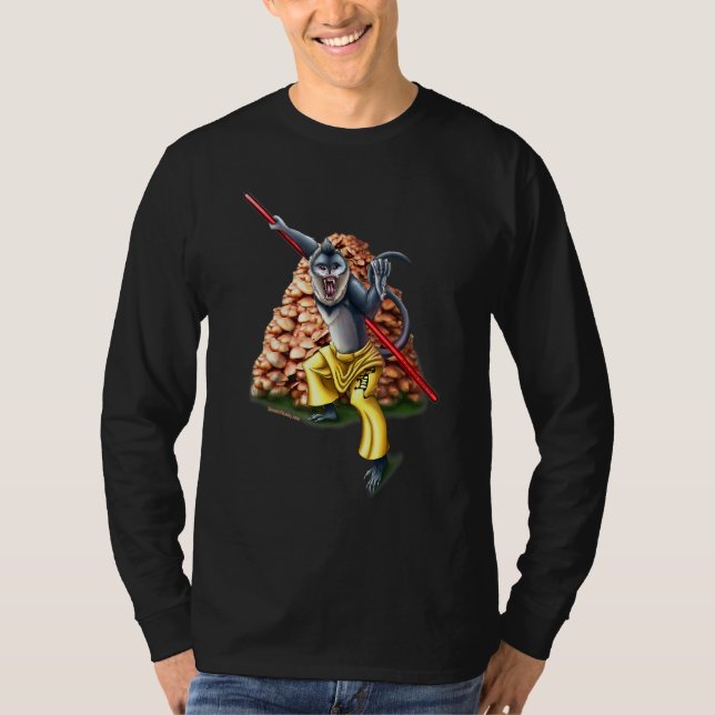 Yunnan Snob Nosed Monkey som skyddar sina svampar  T Shirt (Framsida)