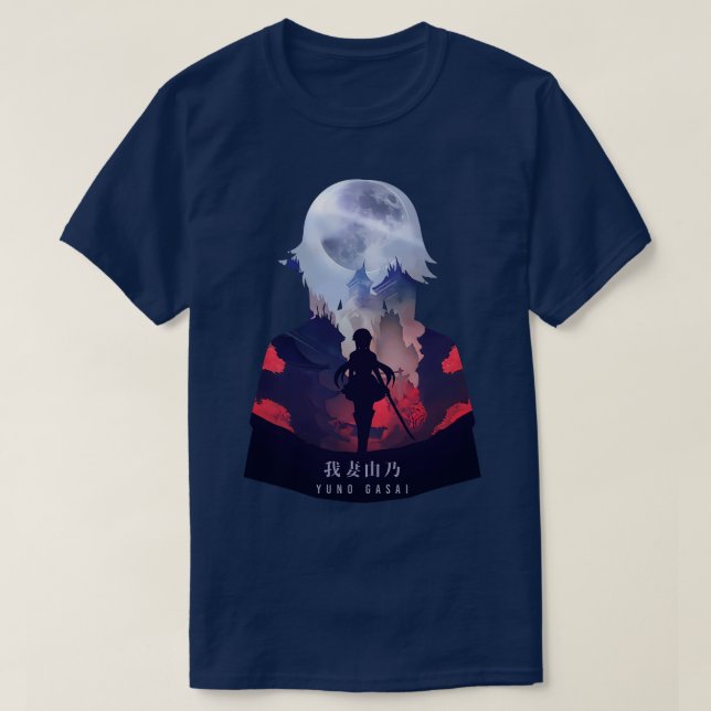 Yuno Gasai Mörk Illusion T Shirt (Design framsida)