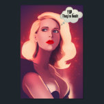 "Yup, de är riktiga" Lustigt pop Art Canvas Poster<br><div class="desc">Lustigt, Roligt och konstutskrift. Lägg till lite tecknad hemma eller på kontoret med den här roliga pop Art Canvas med en illustration av stora bröst. Fin blond kvinna som tänker. Lustigt minne poster. Perfekt för att göra alla utrymmen ljusare med sitt sjudande färg och humoristiska konst. Tillgänglig för inköpsalternativ för...</div>