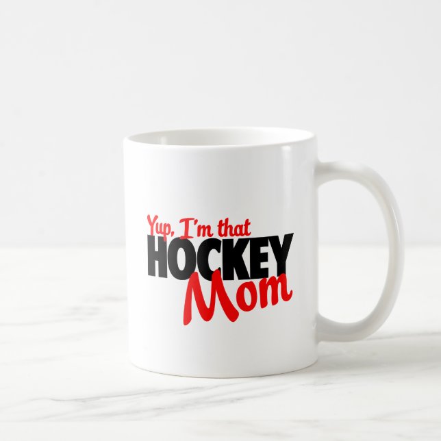Yup mig förmiddag den hockeymamma kaffemugg (Höger)
