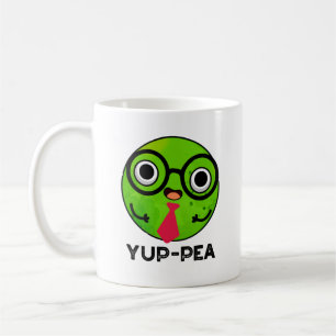 Yup-pea Funny Yuppie Veggie Pea Pun Kaffemugg