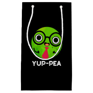 Yup-pea Funny Yuppie Veggie Pea Pun Mörk BG
