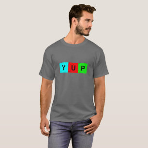 YUP Periodic Bord of Inslag Squares T Shirt