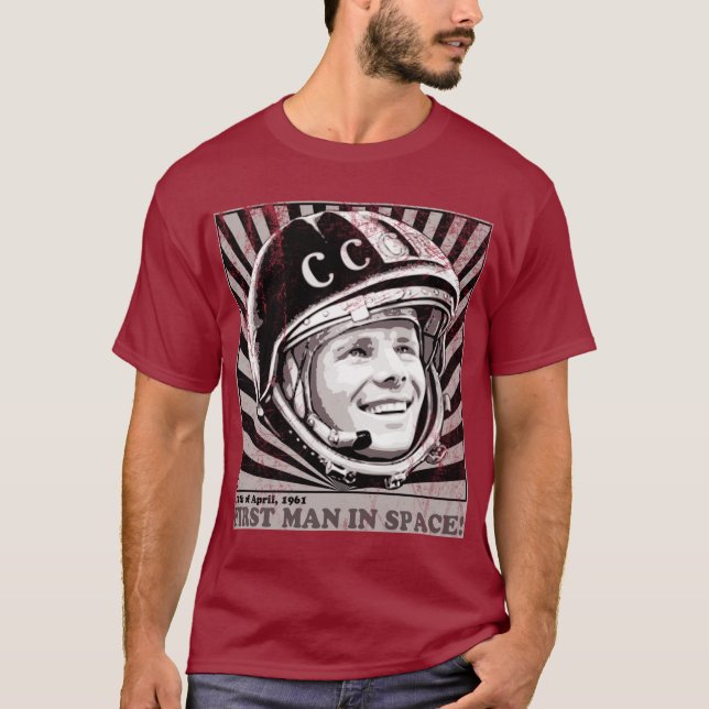 Yuri Gagarin ЮрийГагарин Tee (Framsida)