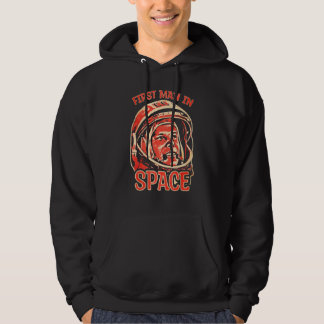 Yuri Gagarin Cosmonaut Astronaut First Space Soe Hoodie