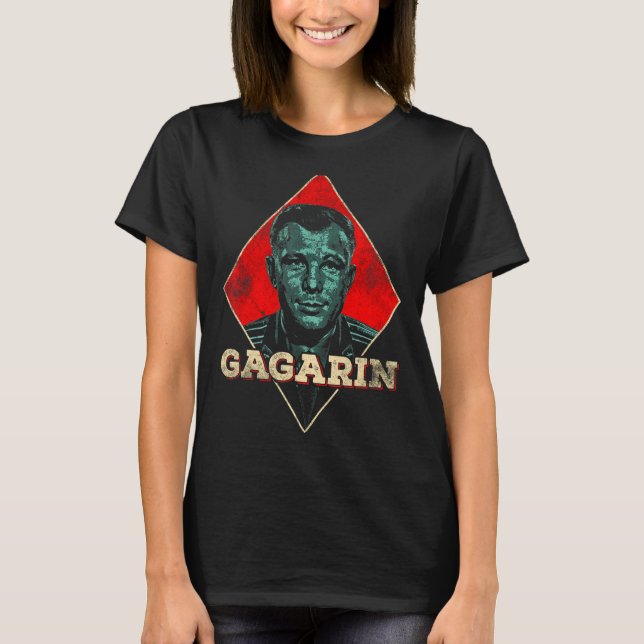 Yuri Gagarin Cosmonaut Astronaut First Space Soe T Shirt (Framsida)