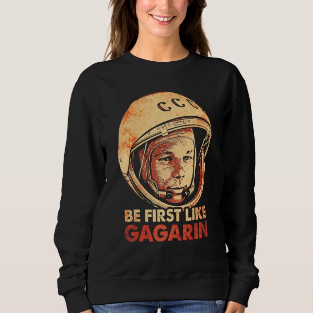 Yuri Gagarin Cosmonaut Astronaut Space First Sove T Shirt (Framsida)