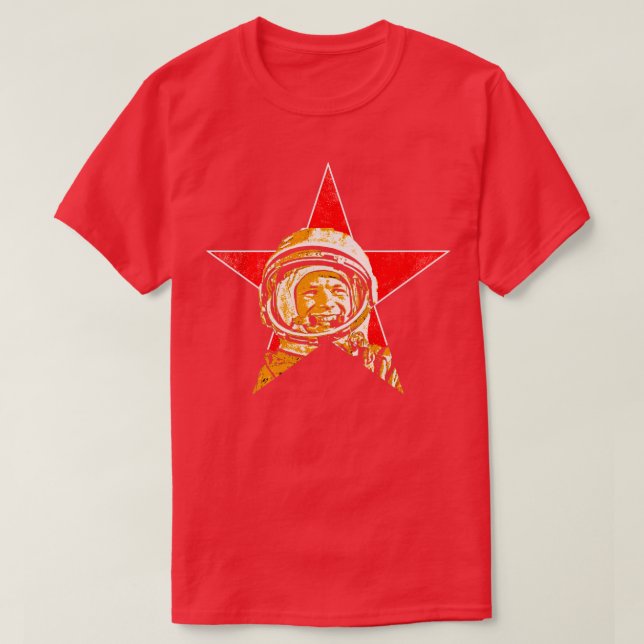 Yuri Gagarin Först i Space9 T Shirt (Design framsida)