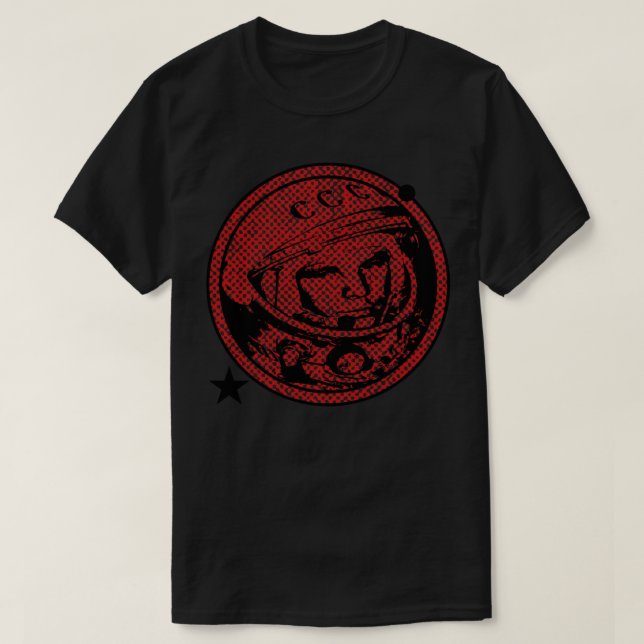 Yuri Gagarin, förste man i Röda Rymden T Shirt (Design framsida)
