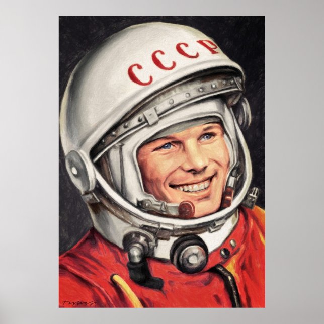 Yuri Gagarin Poster (Framsidan)