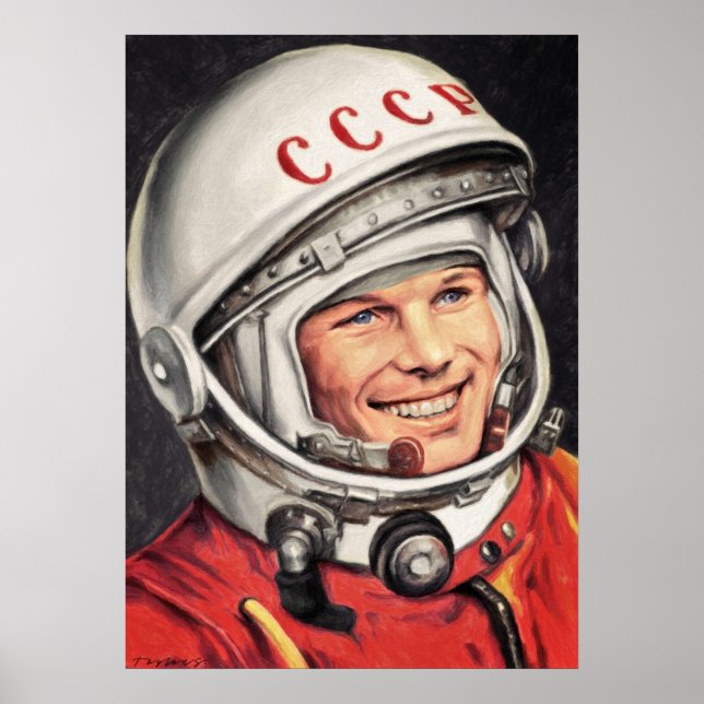 Yuri Gagarin Poster (Framsidan)