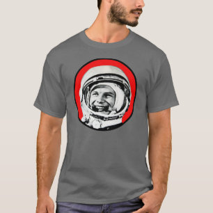 Yuri Gagarin - Sovjethjälpen Hero & Cosmonaut T-S T Shirt