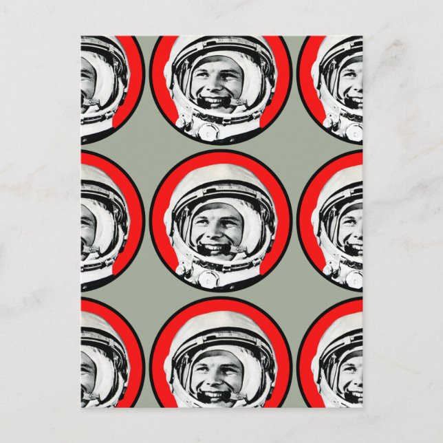 Yuri Gagarin - Sovjethjälpen Hero & Cosmonaut Vykort (Framsida)