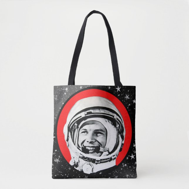 Yuri Gagarin - Sovjetisk hjälte & kosmonaut shoppi Tygkasse (Framsida)