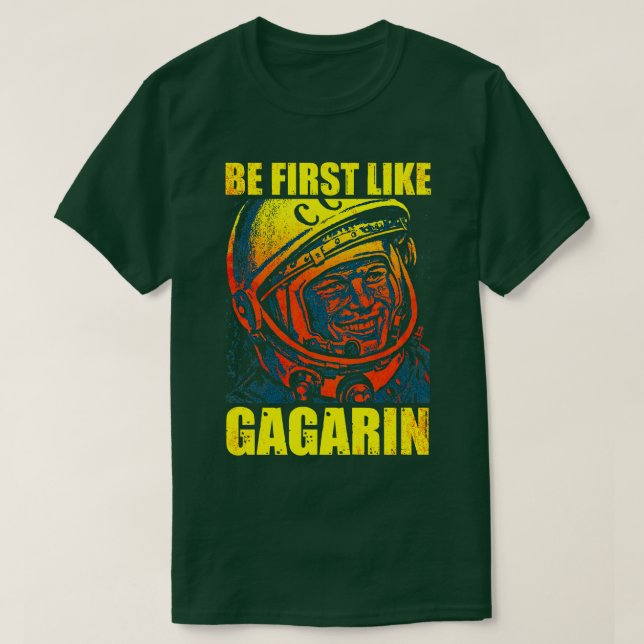 Yuri Gagarin Sovjetunionen Cosmonaut Astronaut 10 T Shirt (Design framsida)