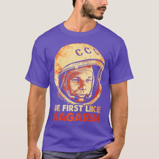 Yuri Gagarin Sovjetunionen Cosmonaut Astronaut 4 T Shirt