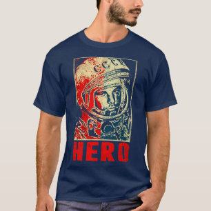 Yuri Gagarin Sovjetunionen Cosmonaut Astronaut 8 T Shirt