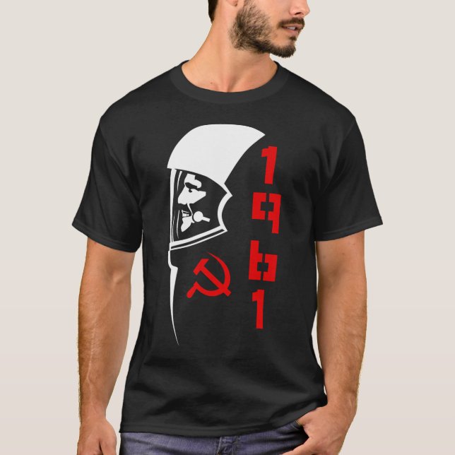 Yuri Gagarin T Shirt (Framsida)