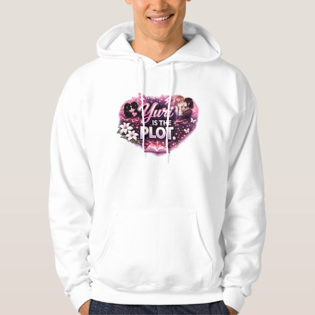 Yuri Is the Plot | Girls’ Love Yuri Anime Hoodie (Framsida)