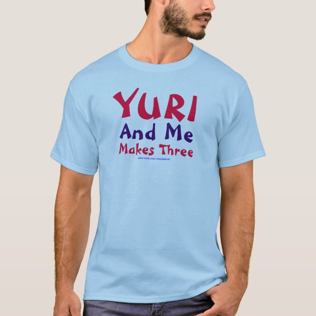 Yuri och jag gör tre tee shirt (Framsida)