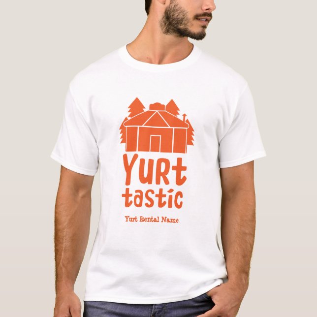 Yurt Living and Vacations t Shirt (Framsida)