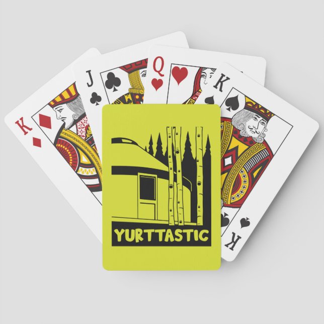 Yurt som bor i naturen casinokort (Baksidan)