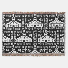 Yurt som bor i naturen filt