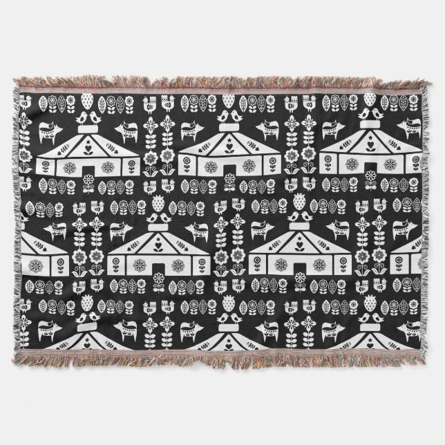 Yurt som bor i naturen filt (Framsidan)