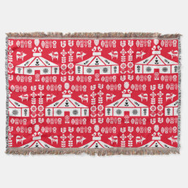 Yurt som bor i naturen filt