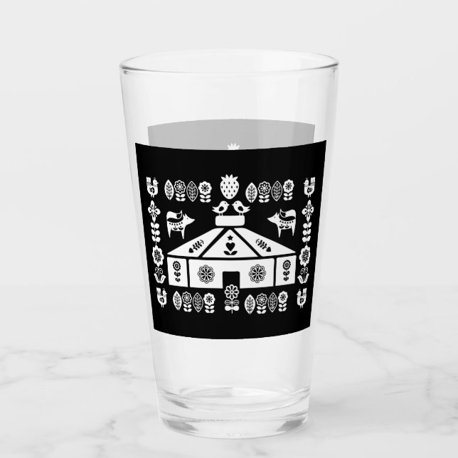 Yurt som bor i naturen glaskopp (Framsida)