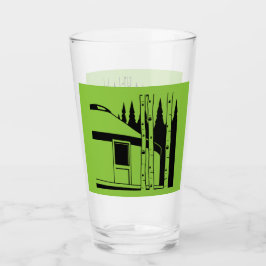 Yurt som bor i naturen glaskopp