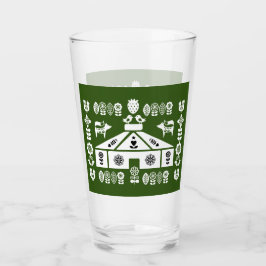 Yurt som bor i naturen glaskopp