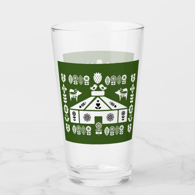 Yurt som bor i naturen glaskopp (Framsida)