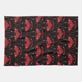 Yurt som bor i naturen kökshandduk