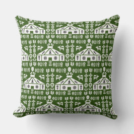 Yurt som bor i naturen kudde