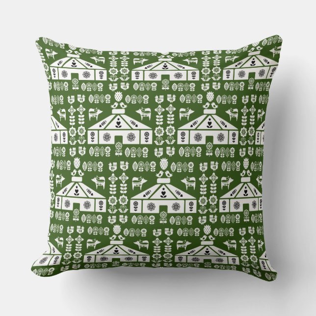 Yurt som bor i naturen kudde (Framsida)