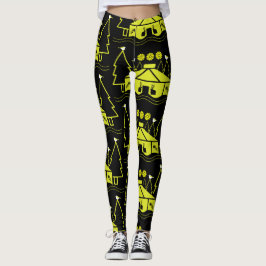 Yurt som bor i naturen leggings