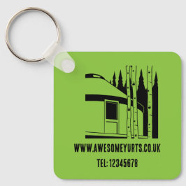 Yurt som bor i naturen nyckelring