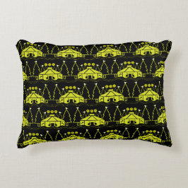 Yurt som bor i naturen prydnadskudde