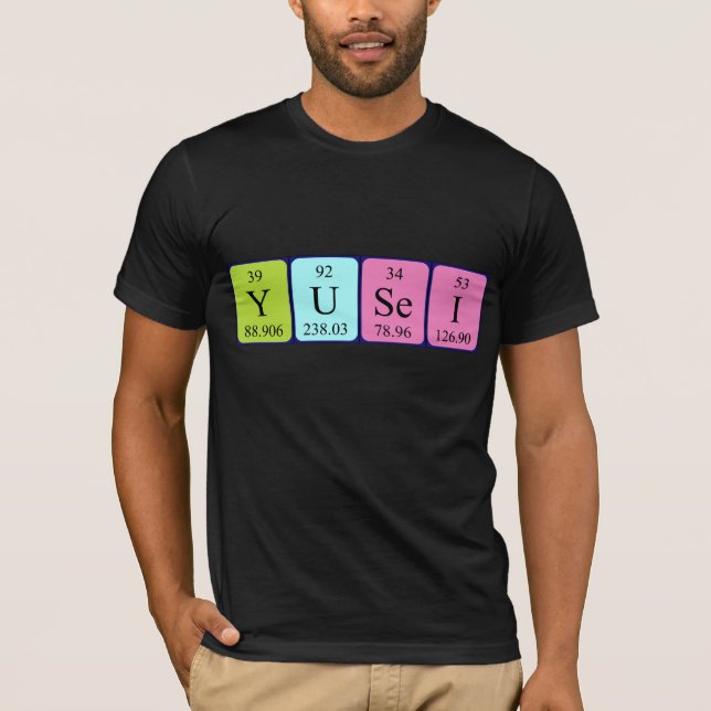 Yusei bord namn-skjorta med jämna mellanrum tee (Framsida)