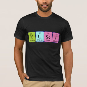 Yusei bord namn-skjorta med jämna mellanrum tee shirt