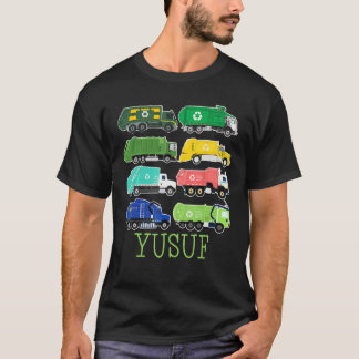 Yusuf soptruck för barn samlare ekolog sopbil t shirt