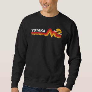 Yutaka Retro Vintage Solnedgång Yutaka 80-tal 90- Lång Ärmad Tröja