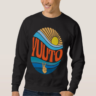 Yuuto Vintage Solnedgång Yuuto Groovy Tie Dye Lång Ärmad Tröja