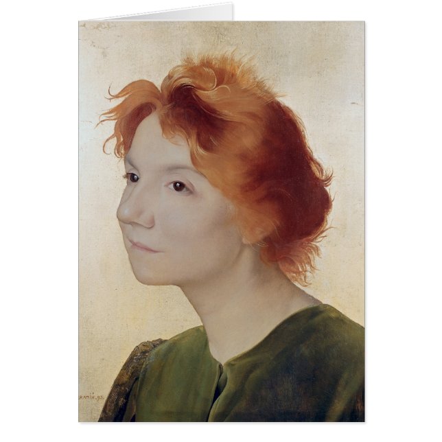 Yvette Guilbert 1895 Hälsningskort (Framsidan)