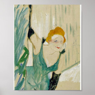 Yvette Guilbert av Henri de Toulouse-Lautrec Poster