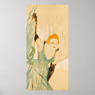 Yvette Guilbert som tar en inropning, 1894 Poster